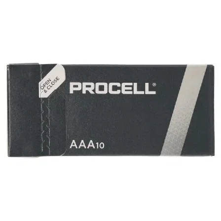 Duracell Procell Pilas Alcalinas AAA LR03 1,5V (Pack de 10 unidades)